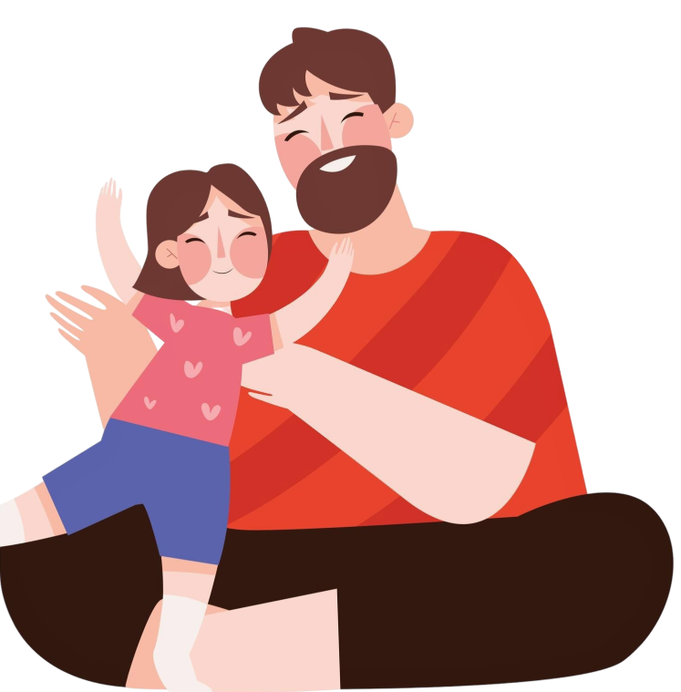 Father and daughter